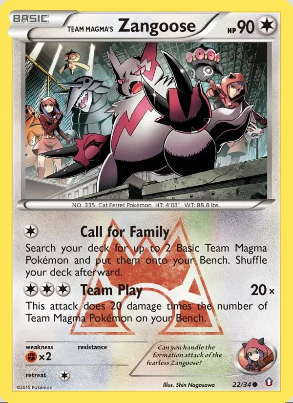 Team Magma’s Zangoose